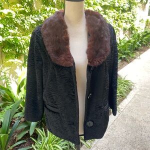 Vintage coat with fur